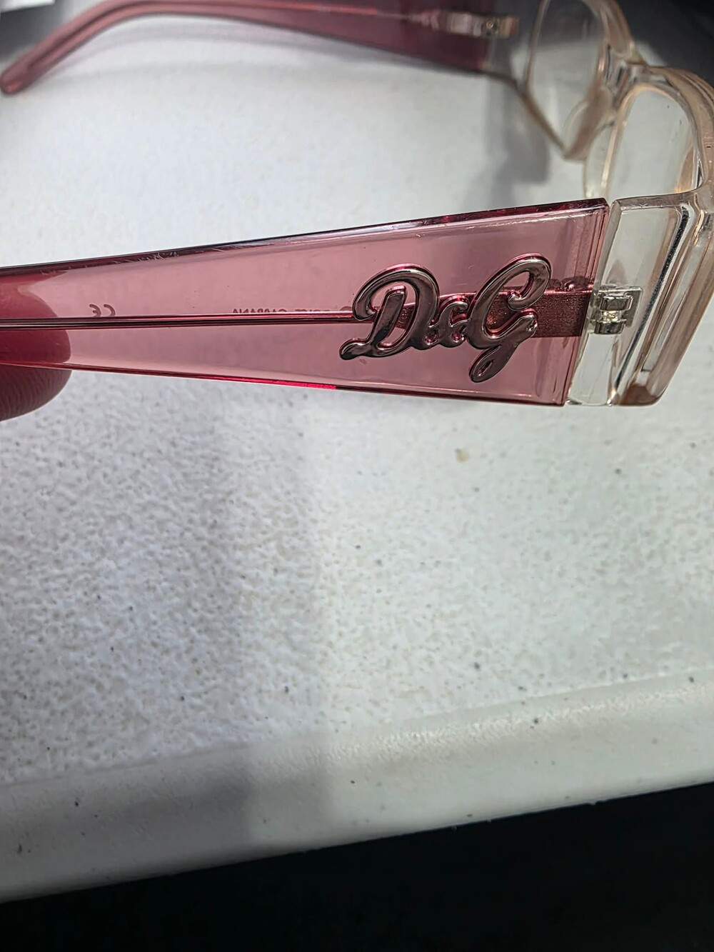 Dolce & Gabbana 1147 Eyeglasses Pink Plastic Frame 52-16-135 Size